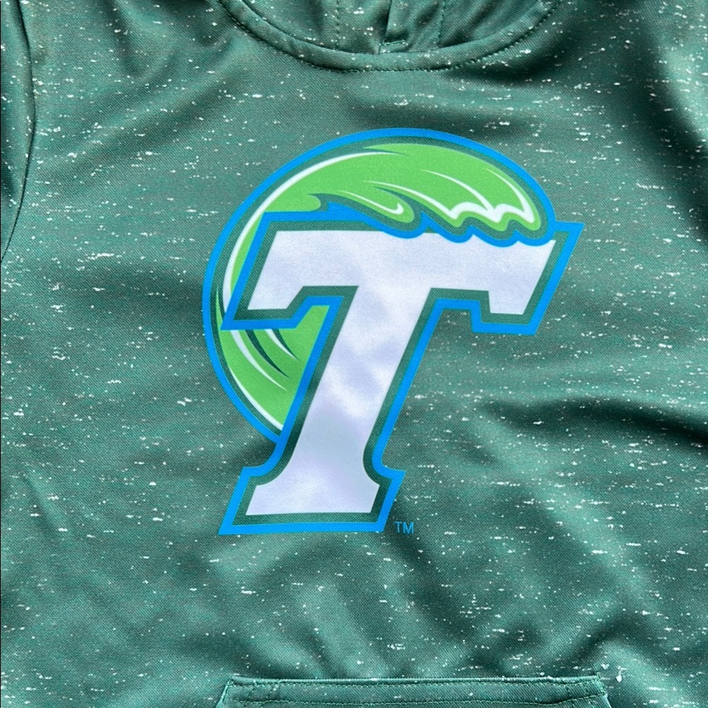 Kids Green Tulane Hoodie